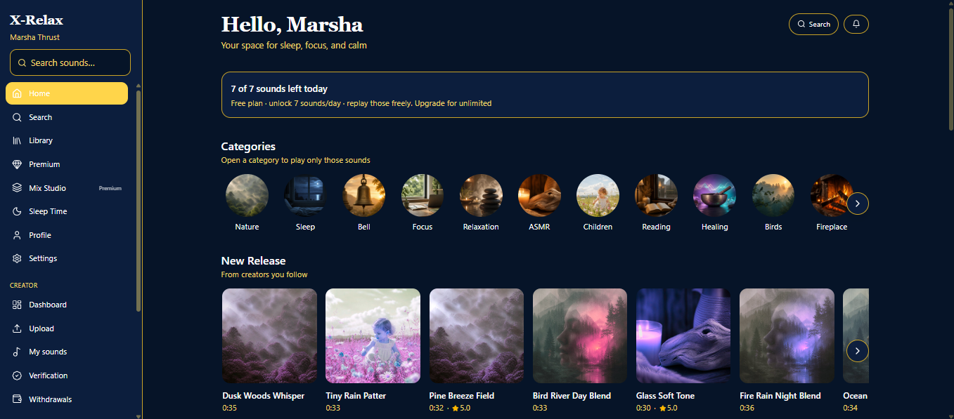 RELAXATION WEBSITE project cover